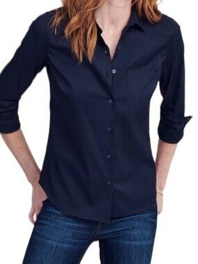 Untuckit Annabella Button Down Shirt Women's Navy 18